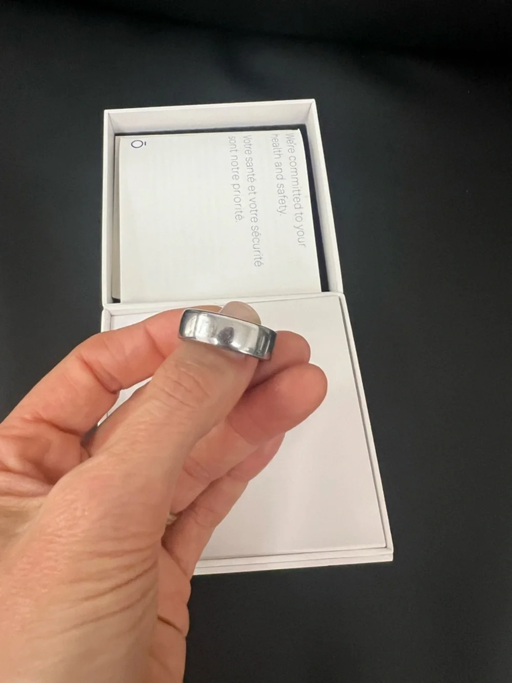 Oura Ring Silver Smart Health & Sleep Tracker HORIZON